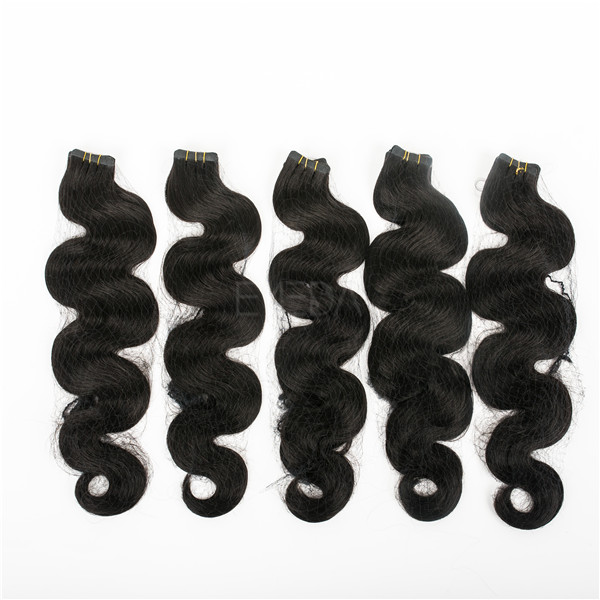Brazilian remy hair extensions tape lp